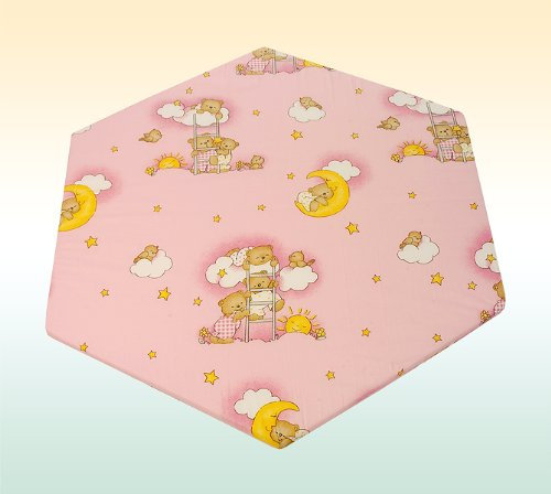 Kidsmax Laufgittermatratze für 6-Eck Laufgitter für Mädchen D5