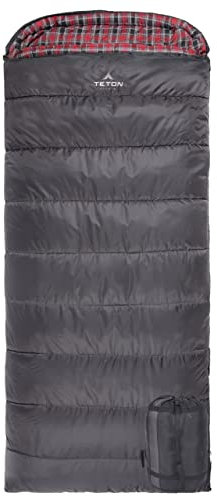 TETON Sports Celsius Schlafsack, Grau (linker Reißverschluss), XL (-32C/-25F)
