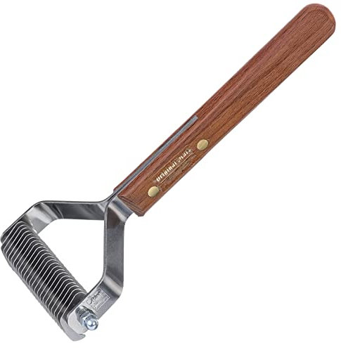 Mars 22-Blade Coat King Rake, Wide: Dog Grooming Brush for Coarse Hair