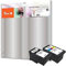 Peach C545/546 Spar Pack Druckköpfe XL (BK, C) ersetzt Canon PG-545XLBK, CL-546XLC, 8286B001, 8288B001 für z.B. Canon Pixma MX 495, Canon Pixma TR 4550, Canon Pixma MG 3050, Canon Pixma IP 2800