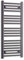 400mm Wide Black Heated Towel Rail Radiator Flat Ladder for Stylish Bathroom (400 x 1000mm)