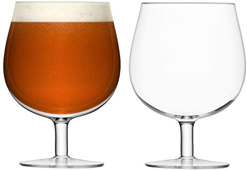 LSA International Bar Craft Beer Glass 550 ml Clear x 2, 2 Count (Pack of 1)