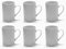 Kaffeetassen / Kaffeebecher von Retsch Arzberg / zylindrische Form, blanko, weiß, Tassen 300ml (6 Stück im Set)