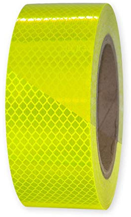 3M™ Diamond Grade DG 4080 Fluoreszierendes Reflektorband (5 Meter) - DREI Farben und Vier Breiten (10, 25, 50, 100 mm) zur Auswahl – Starke Reflexion der Klasse RA3 (50mm x 5m, fluor-lime)