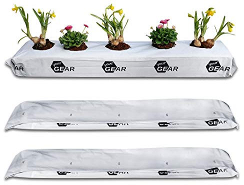yourGEAR 3X 25 L Coco Grow Bag 3X 2kg gepresste Kokoserde Aussaat Beutel Kokosfaser Pflanzbeutel Anzucht Blumenerde ungedüngt torffrei