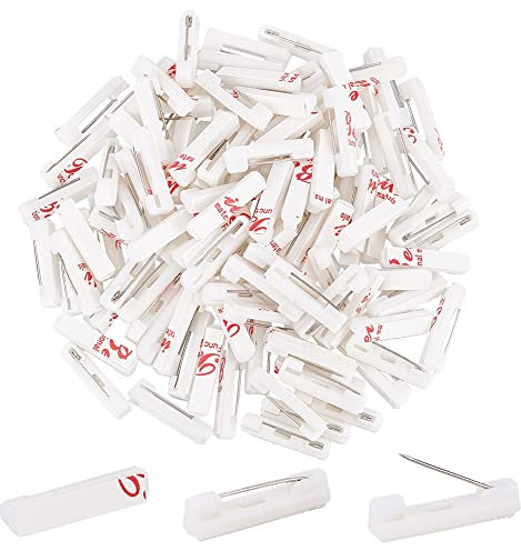 PH PandaHall 120pcs 22 mm Épingles de Sûreté, Badge Epingle Épingles de Fabrication d'insignes Adhésives au Dos pour Badges d'identé, Broche, étiquettes de Nom, Rubans, Vêtements