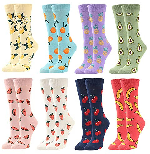 BONANGEL Damen Lustige Socken Bunte Mädchensocken witzige Strümpfe Fun Geburtstagsgeschenk Socken Modische Oddsocks Geschenke für Frauen Frau Mutter Mama Oma