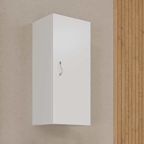 Kiamami Valentina pensile reversibile ad un'anta bianco lucido serie easy