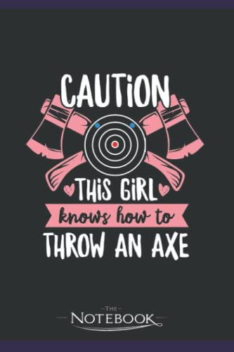 Professional axe throwing Design for your Axe thrower Wife Notebook: 120 Pages 6 x 9 Inch, Book Review Journal | Perfect Funny Gag Gift Joke Journal Notebook, Note Pad, Notes,