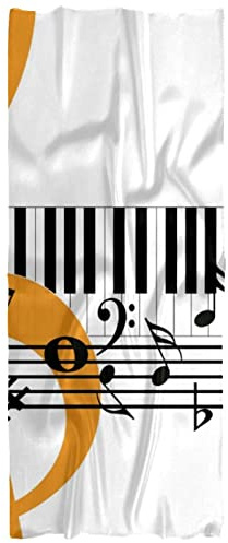 Schal für Damen, leicht, Frühling, Herbst, Winter, Schal, Schal, Klavier, Musik (2), Mehrfarbig