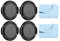 PATIKIL Camera Lens Cap, 4 Pack Sides Pinch Front Lens Cover with Microfiber Cleaning Cloth for 40.5mm Thread Universal DSLR Lenses for Nikon, for Fujifilm, for Pentax, for Leica
