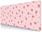 SXCKANG Tapis de Bureau Mignon Rose, Motif Fraises XL, Esthétique Cœurs, Kawaii Pastel, Tapis de Souris pour Ordinateur Portable