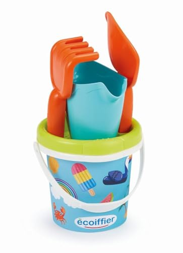 Ecoiffier 7600000459 Eimer 12 cm komplett, bunt