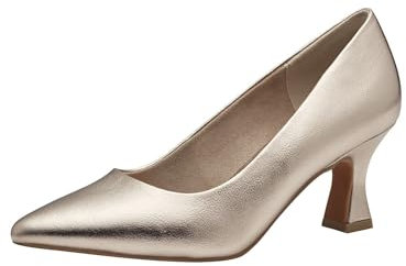 MARCO TOZZI Damen Pumps Spitz Vegan, Beige (Platinum), 42 EU