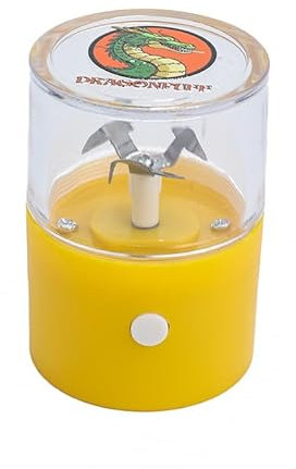 DRAGONPUFF Powercharge Electic Herb Grinder Upgraded Portable Dry Herb Tobacco Crusher (Yellow)