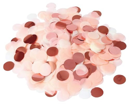 100 Grammi Di Coriandoli Rosa Colorati, Coriandoli Rotondi, Oggetti Di Scena per Un'atmosfera Romantica, Adatti per Matrimoni, San Valentino E Anniversari