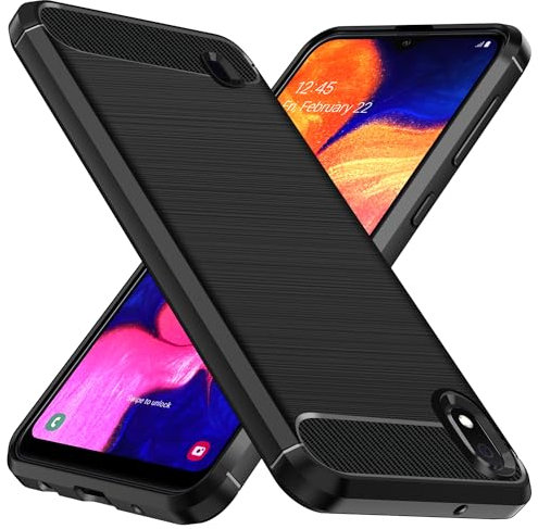 ivoler Coque Silicone pour Samsung Galaxy A10, [Protection Antichoc Militaire] Étui de Protection, Mince Souple TPU Anti-Rayures Dos Bumper Housse, Noir