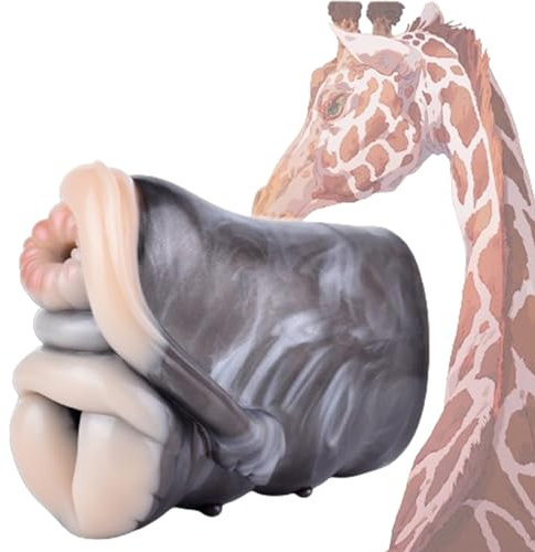 Seckoe Tier Masturbator Taschenmuschi Realistisch Groß Monster Realistische Masturbatoren mit Animal Vagina Analtunnel Pocket Pussy Sex Spielzeug für die Männer Taschen Muschi (G6190, Giraffe)