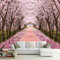 Fototapete Kinderzimmer Wandtapete Sakura Pink Trail Tapete 400 x 280 cm Vliestapete Wandbild 3D Art Effekt Moderne Wanddeko Schlafzimmer Büro Flur