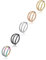 Lantine 5 Stück 16g 8mm Dreifach Septum Piercing Ring 316L Chirurgenstahl Hinged Segment Clicker Ring Forward Helix Piercing Gold/Stahlfarbe/Roségold/Schwarz/Regenbogen