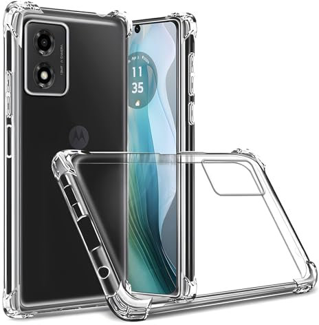 Totill Compatible For Motorola Moto E14 / G04 / G24 Case, Crystal Clear Motorola Moto E14 Mobile Phone Cover, Soft TPU Protective funda, Ultra [thin Slim Fit], Smartphone Coque