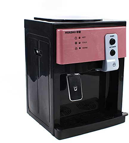 Soudesileim Wasserspender Mit Hahn, 36 * 27 * 24Cm Elektrischer Wasserspender, 3.5/5/10/18.9l Heißwasserspender 8~95 ℃ Für Büro, Zuhause (Roségold)