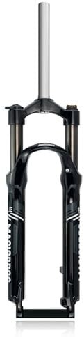 26 27.5 29inch Mountain Bike Suspension Fork 1-1/8 Straight Spring Fork Travel 100mm Disc Brake Mechanical Front Fork 9 * 100mm Quick Release Bike Fork Manual(Black Gray,26)