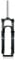 26 27.5 29inch Mountain Bike Suspension Fork 1-1/8 Straight Spring Fork Travel 100mm Disc Brake Mechanical Front Fork 9 * 100mm Quick Release Bike Fork Manual(Black Gray,26)