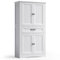 Xbro Meuble Salle de Bain, Meuble Salle de Bain Rangement avec 2 Portes et 1 Tiroir, Armoire Réglable pour Salle de Bain, Cuisine, Salon ou Bureau, 73 x 130 x 31 cm, Blanc