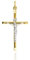 forme di Lucchetta - Kreuzanhänger Gold - Jesus Christus am Kreuz 14K, Damen Herren 585 Echtgold - Christlich Kruzifix Charms für Kette und Armband