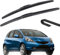 Escobillas Limpiaparabrisas Delanteras para Honda Jazz 2002-2008 21+14 - Goma Suave HD, Silenciosas y Duraderas, Fácil Instalación