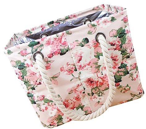 DEARMAMY Tragbare Badetasche Rosa aus Kunststoffsegeltuch mit Großer Kapazität Leicht zu Verstauen Handlicher Duschbeutel für Duschen und Reisen