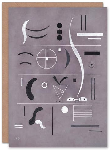 Artery8 Wassily Kandinsky Art Card Four Parts Abstract Watercolour