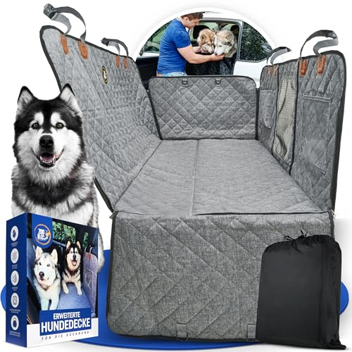 ZooNice Hundedecke Auto Rückbank – Premium Autoschondecke mit Hartboden | Rücksitzverbreiterung & Schutz | Kratzfest & wasserabweisend | Für SUV & Kombi