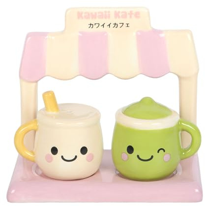 Kawaii Latte Salt and Pepper Shakers