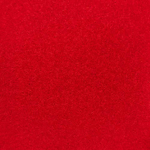 247Floors Carpet, Quality Feltback Twist, Red, 3m x 4m (9ft 10 x 13ft 1)