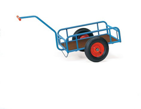 Fetra Transportgeräte mtmecm3 1 Spindel, 1145 mm x 545 mm Plattform, Rad Schubkarre Ø 400 mm x 100 mm, 830 mm Höhe