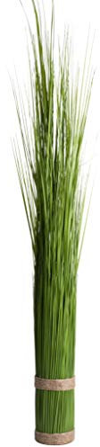 Nova-Nature künstliches Grasarrangement auf rundem Sockel mit Bastband (ca. 120 cm)