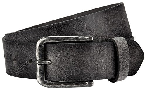 s.Oliver Herren Leder Dornschließe Gürtel Ledergürtel 97.610.95.7098-8730, Länge:80 cm