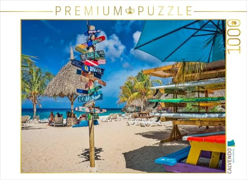 CALVENDO Puzzle Curaçao - Bunte Insel in der Karibik 1000 Teile Puzzle quer | Lege-Größe cm Foto-Puzzle für glückliche Stunden
