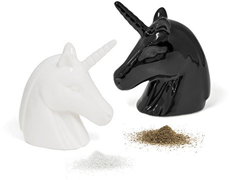 Balvi Set sel &Poivre Unicorn en Forme de tête de Licorne Céramique BA26863