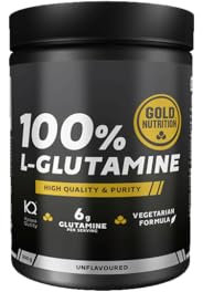 Goldnutrition L- Glutamine 300g polvo, Aumento de Masa Muscular