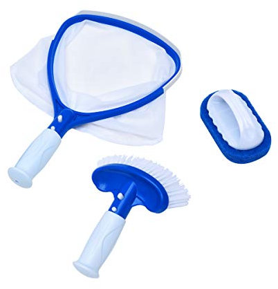 LiKing Spa – Professional Maintenance and Cleaning Kit for Hot Tub and Spa with Skimmer,Brush & Scrubber Pad-Hot Tub Cleaning Tool Accessory Set Cleaning Brushes for Household use