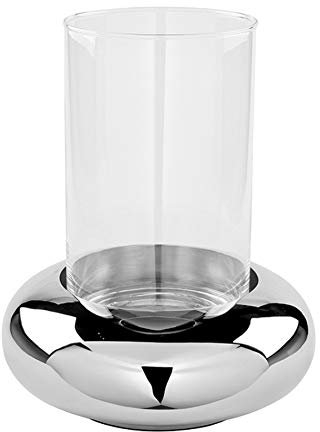 Fink Delphi/Windlicht m. Glas,vernickelt/D.24,8