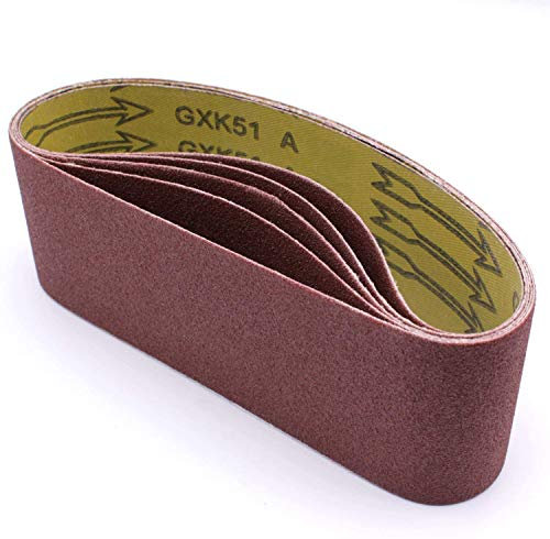 50 nastri abrasivi, 75 x 533 mm, grana 180, nastro abrasivo, nastro abrasivo per levigatrici a nastro