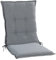 Gartenstuhlauflagen Mittellehner - 110 x 50 cm - Hellgrau - Polyester - Sesselauflage Sitzpolster Stuhlauflage