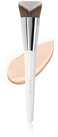 ENZO KEN Creme Kontur Make-up Pinsel, Dreieckiger V-Schnitt Doppelseitig Foundation Pinsel für Makelloses Nasse Kosmetik, Flüssige Blusher, Bronzer, Concealer, Highlighter, Gel, Sonnenschutz. 822W
