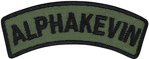 ALPHAKEVIN Tactical Morale Patch zum annähen/aufbügeln | Bundeswehr Aufnäher Army Aufbügler Namensschild Patch Militär Applikation für Jacke/Uniform/Tasche | 70x20mm