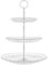 3 Tiers Cake Stand, Round Silver Cupcake Display Stand , Clear Acrylic Dessert Fruit Plates, Afternoon Tea Stands for Party Wedding Birthday
