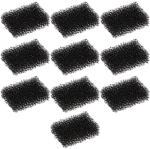 10PCS Pet Water Fountain Filter Sponge for 2.0L Pet Drinking Fountain Replacement Filters Cat Dog Water Dispenser Filters 33x23x12mm Black